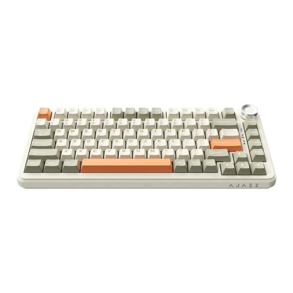 Ajazz Ak820 Max Grijs Beige Oranje Flying Fish Switch Rgb Draadloos Hotswap Mechanisch Gaming Toetsenbord 2