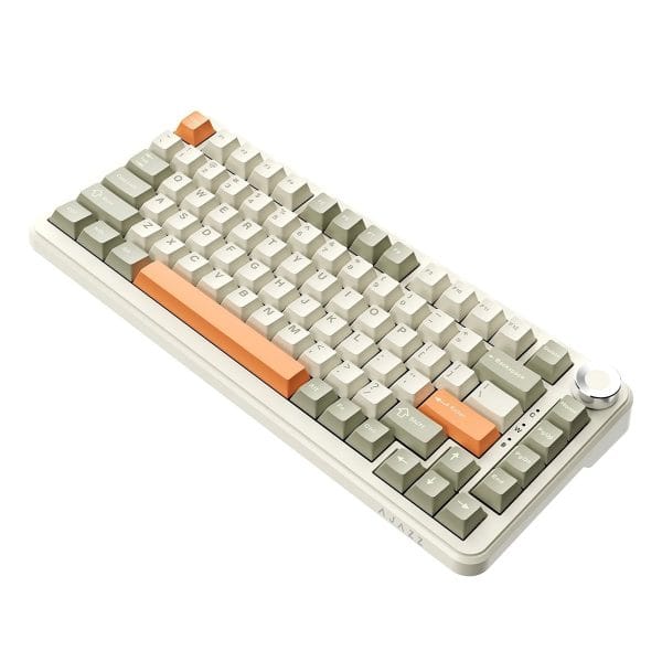 Ajazz Ak820 Max Grijs Beige Oranje Flying Fish Switch Rgb Draadloos Hotswap Mechanisch Gaming Toetsenbord 3