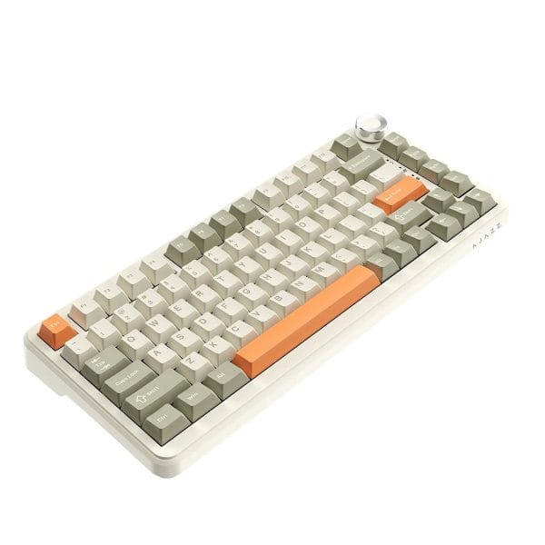 Ajazz Ak820 Max Grijs Beige Oranje Flying Fish Switch Rgb Draadloos Hotswap Mechanisch Gaming Toetsenbord 4