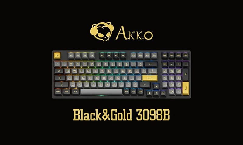 Akko 3098B Black – Gold Thema Toetsenbord