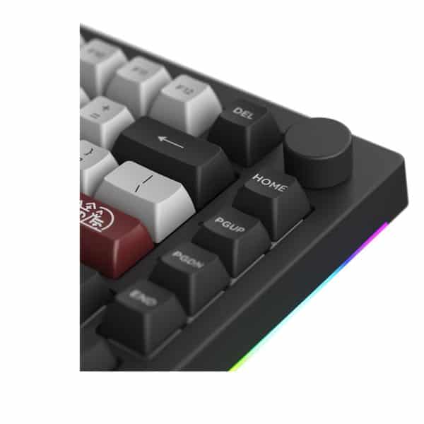 Akko 5075b Plus Dracula Castle V3 Cream Yellow Pro Switch Rgb Draadloos Hotswap Mechanisch Gaming Toetsenbord 6