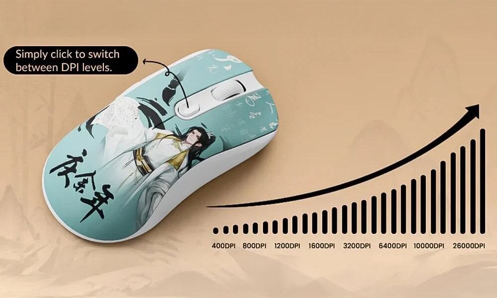 Instelbare 8 DPI-niveaus