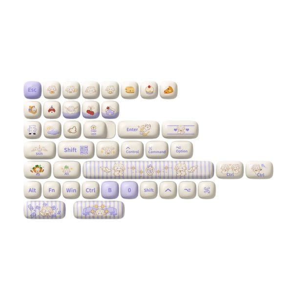 Akko Magic Lop Bunny Pbt 138 Toetsen Keycap Set 2