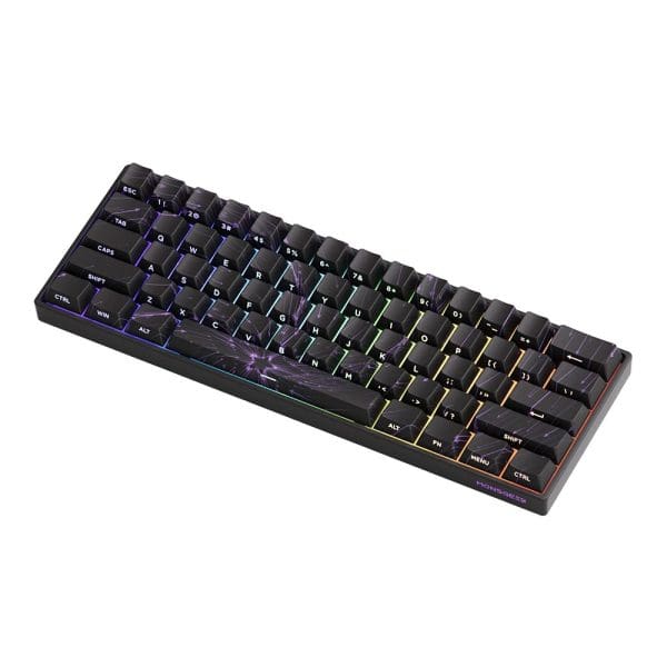 Akko Monsgeek Fun60 Max Nebulae Black Hall Effect Magnetische Switch 8k Hz Argb Draadloos Hotswap Mechanisch Gaming Toetsenbord 3