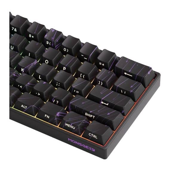 Akko Monsgeek Fun60 Max Nebulae Black Hall Effect Magnetische Switch 8k Hz Argb Draadloos Hotswap Mechanisch Gaming Toetsenbord 5