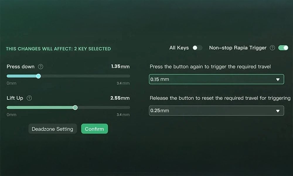 Instelbare Activeringsafstand