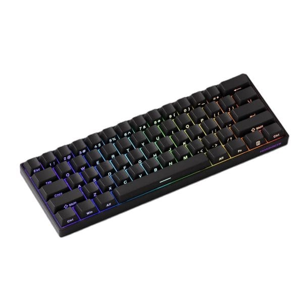 Akko Monsgeek Fun60 Pro Shine Through Black Hall Effect Magnetische Switch 8k Hz Argb Draadloos Hotswap Mechanisch Gaming Toetsenbord 4