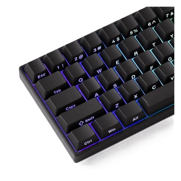 Akko Monsgeek Fun60 Pro Shine Through Black Hall Effect Magnetische Switch 8k Hz Argb Draadloos Hotswap Mechanisch Gaming Toetsenbord 6