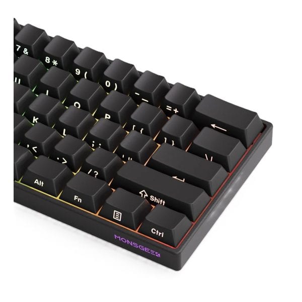 Akko Monsgeek Fun60 Pro Shine Through Black Hall Effect Magnetische Switch 8k Hz Argb Draadloos Hotswap Mechanisch Gaming Toetsenbord 7