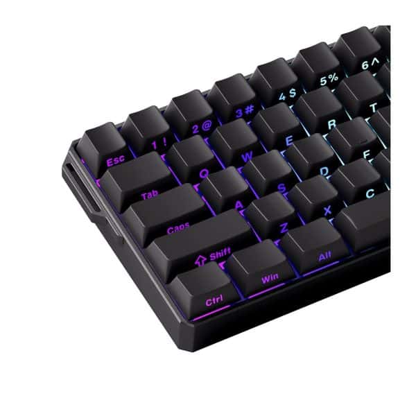 Akko Monsgeek Fun60 Ultra Shine Through Black Hall Effect Magnetische Switch 8k Hz Argb Draadloos Hotswap Mechanisch Gaming Toetsenbord 6