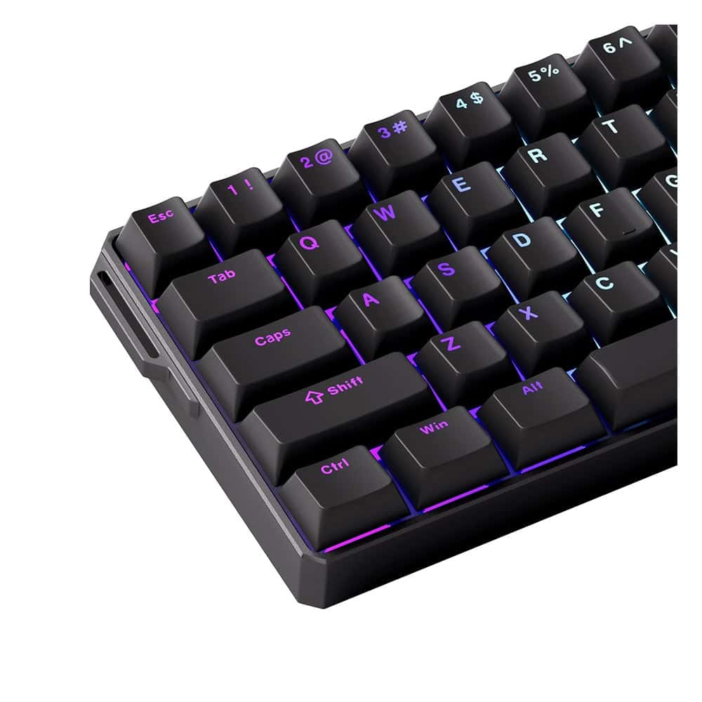 Akko Monsgeek Fun60 Ultra Shine Through Black Tmr Hall Effect Magnetische Switch 8k Hz Argb Draadloos Hotswap Mechanisch Gaming Toetsenbord 4