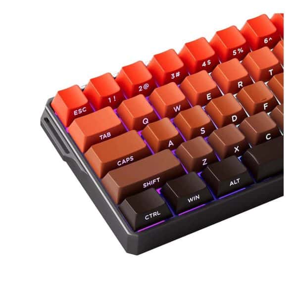 Akko Monsgeek Fun60 Ultra Shine Through Blaze Gradient Hall Effect Magnetische Switch 8k Hz Argb Hotswap Mechanisch Gaming Toetsenbord 6