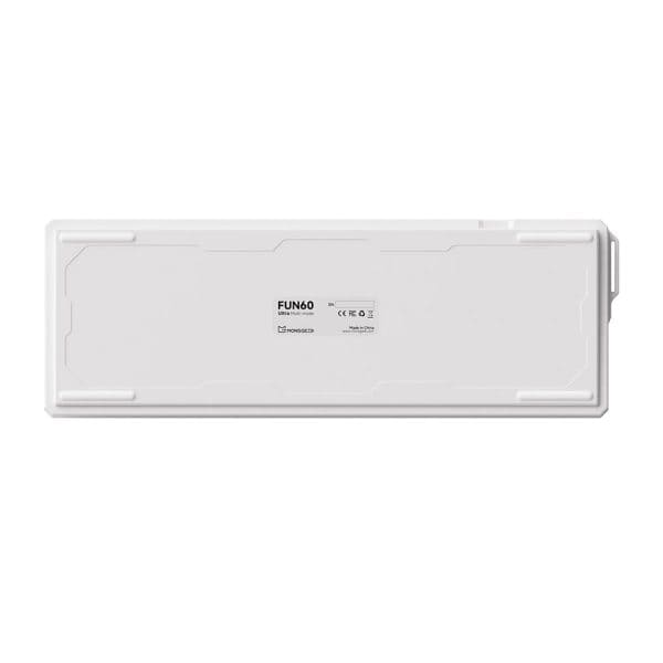 Akko Monsgeek Fun60 Ultra Shine Through White Hall Effect Magnetische Switch 8k Hz Argb Draadloos Hotswap Mechanisch Gaming Toetsenbord 7