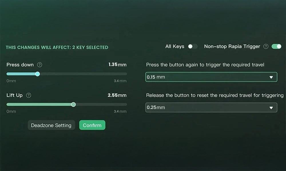 Instelbare Actuatieafstand
