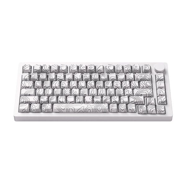 Akko Monsgeek M1 V5 Contour Lines White Rgb Draadloos Hotswap Mechanisch Gaming Toetsenbord 2