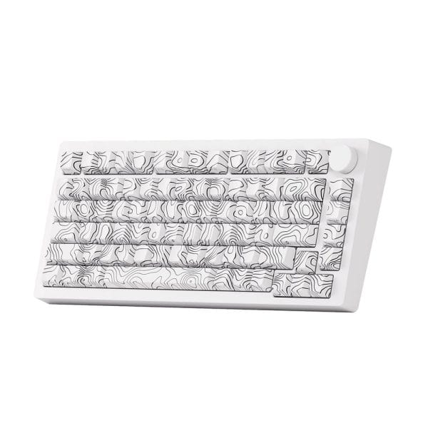 Akko Monsgeek M1 V5 Contour Lines White Rgb Draadloos Hotswap Mechanisch Gaming Toetsenbord 3