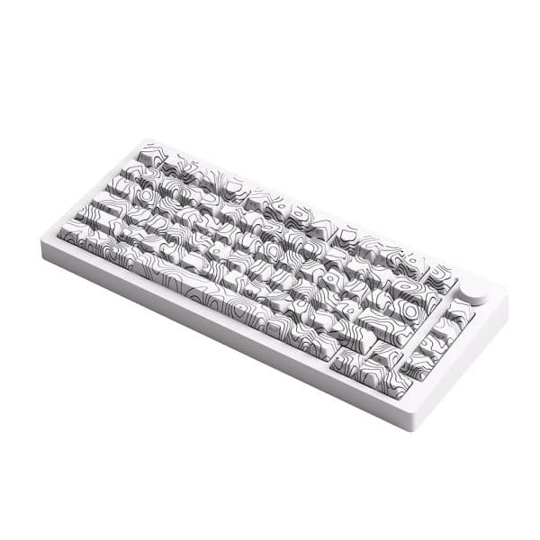 Akko Monsgeek M1 V5 Contour Lines White Rgb Draadloos Hotswap Mechanisch Gaming Toetsenbord 4