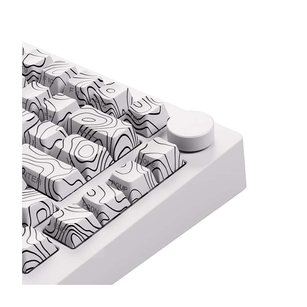 Akko Monsgeek M1 V5 Contour Lines White Rgb Draadloos Hotswap Mechanisch Gaming Toetsenbord 5