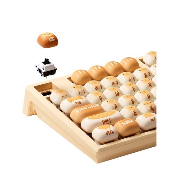 Akko Monsgeek Mg108b Bun Wonderland Rgb Draadloos Hotswap Mechanisch Gaming Toetsenbord 6