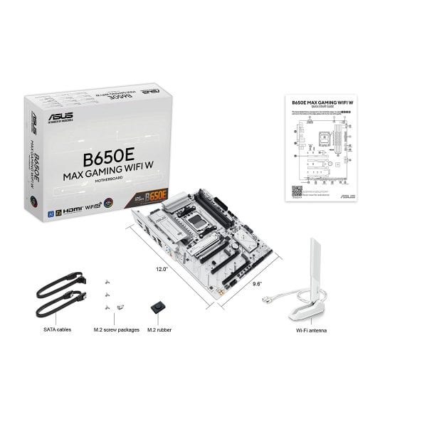 Asus B650e Max Gaming Wifi W 8000mhz (oc) Ddr5 Socket Am5 M.2 Hdmi Dp Atx Moederbord 8