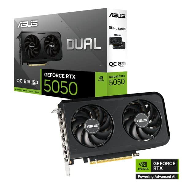 Asus Dual Geforce Rtx 5050 Oc 8gb Gddr6 128 Bit Dlss 4 Grafische Kaart 2