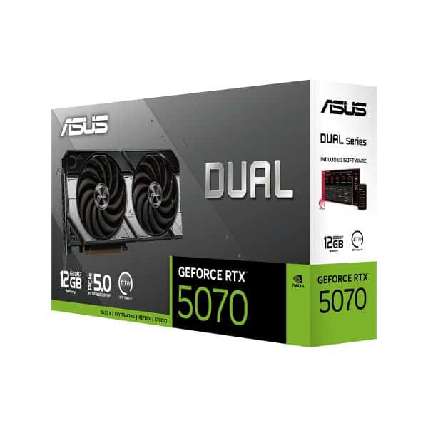 Asus Dual Geforce Rtx 5070 12gb Gddr7 192 Bit Dlss 4 Grafische Kaart 9
