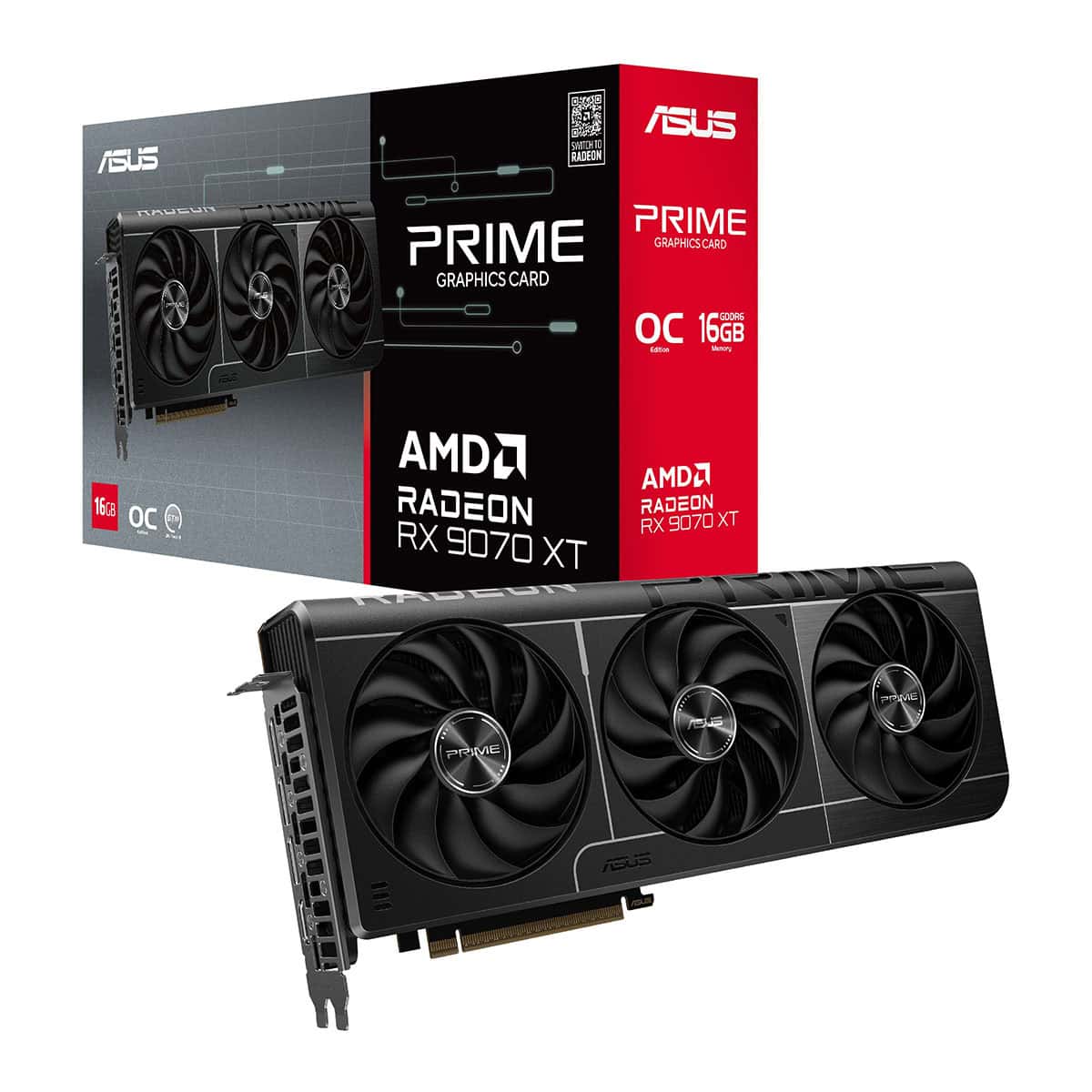 Asus Prime Radeon Rx 9070 Xt Oc 16gb Gddr6 256 Bit Grafische Kaart 1