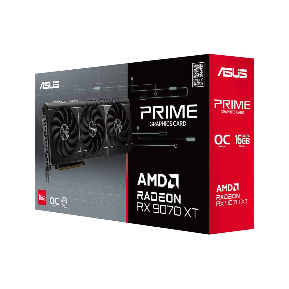 Asus Prime Radeon Rx 9070 Xt Oc 16gb Gddr6 256 Bit Grafische Kaart 14