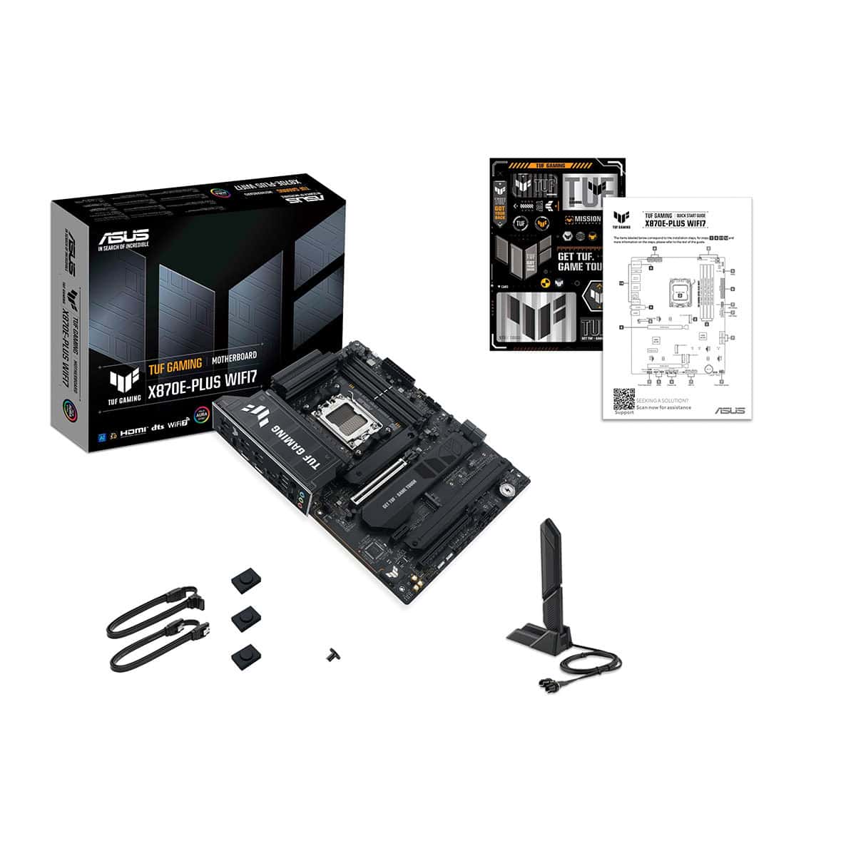 Asus Tuf Gaming X870e Plus Wifi7 8000mhz (oc) Ddr5 Socket Am5 M.2 Hdmi Atx Moederbord 8