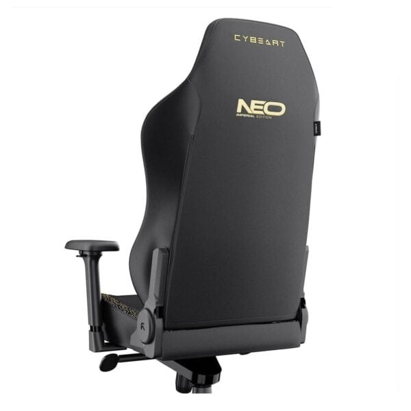 Gaming stoel van Cyberart Apex NEO Series Imperial Edition met PU-lederen bekleding en 4D geheugenfoam kussen, ideaal voor lange gaming sessies.