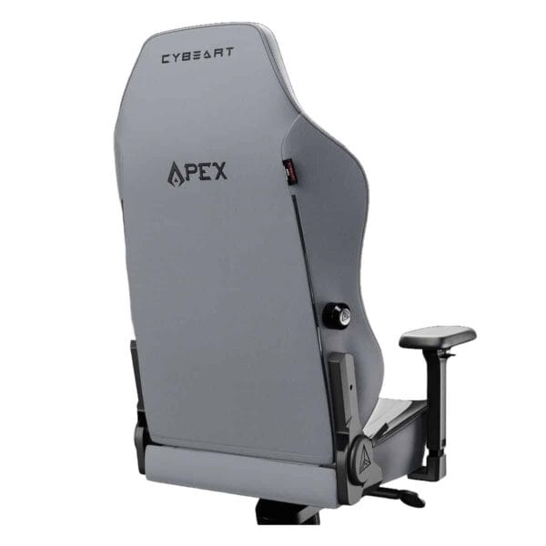 Gaming stoel van Cybeart Apex Series X11 in grijs met ergonomisch ontwerp en 4D geheugen foam kussen voor optimaal comfort tijdens lange speelsessies.