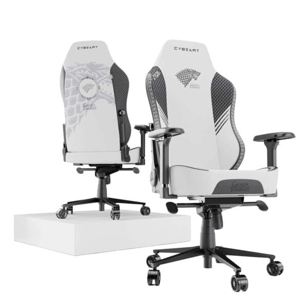 Cyberart Game of Thrones House Stark PU Lederen Gaming Stoel.