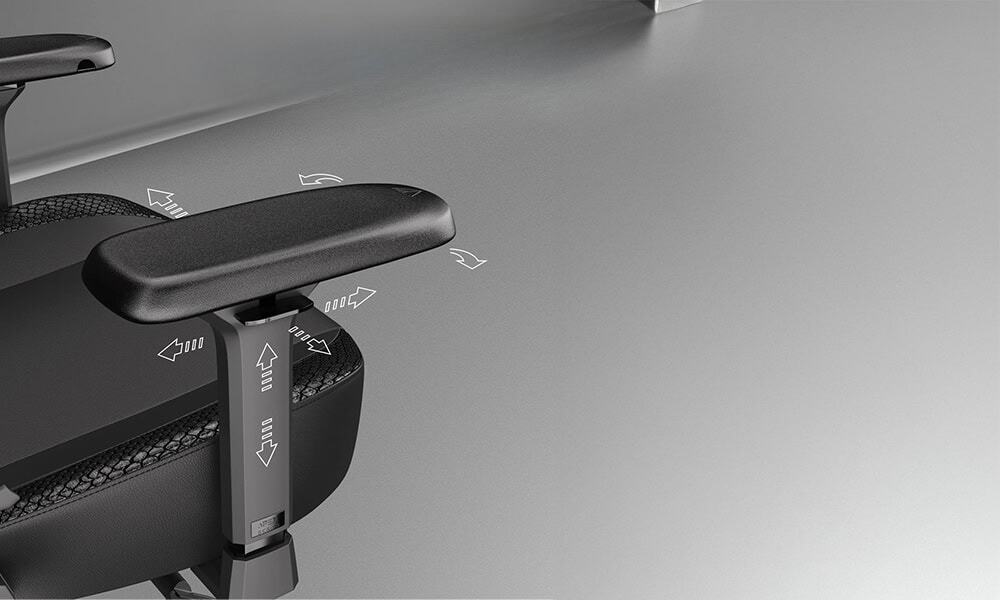 4D PU Gevoerde Armleuningen