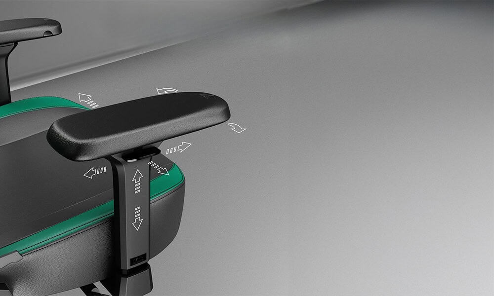 4D PU Gevoerde Armleuningen