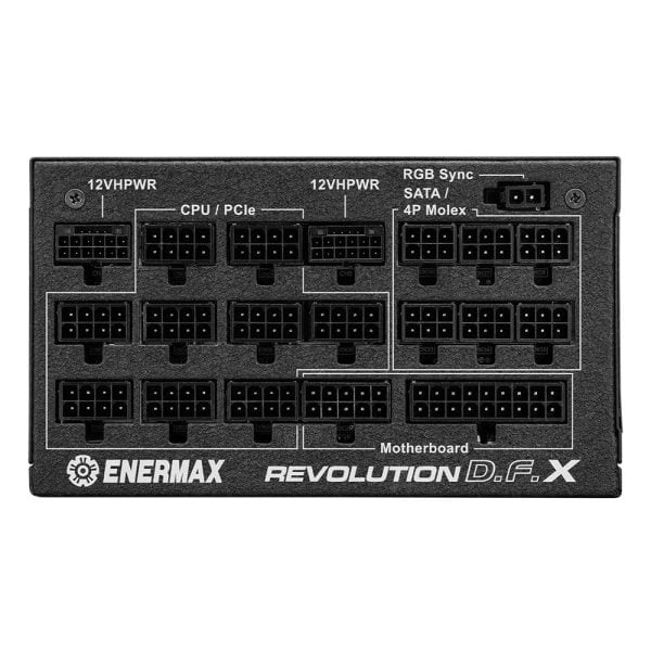 Enermax Revolution D F X 1650w 80 Gold Volledig Modulaire 140mm Ventilator Argb Voeding Ert1650ewt 7