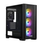 Enermax StarryFort SF21 Rainbow Tempered Glass Mesh USB 3.2 mATX Zwart Cyberbron II 600W 80+ Bronze Gaming Behuizing