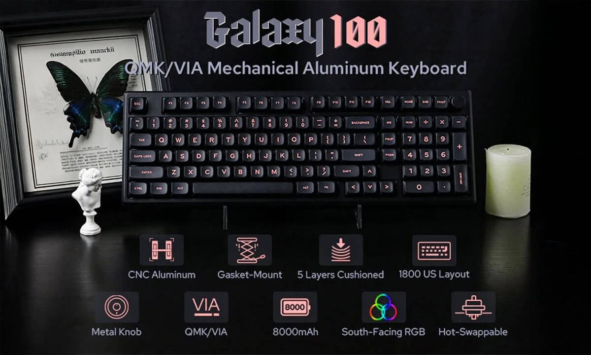 QMK Aluminium Toetsenbord