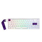 EPOMAKER HE68 Wit – Paars Magnetische Pink Switch 8K Hz Hall Effect RGB Hotswap Mechanisch Gaming Toetsenbord