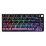 EPOMAKER HE75 Mag Zwart – Paars Gateron Magnetic White Magnetische Switch 8K Hz Hall Effect RGB Draadloos Hotswap Mechanisch Gaming Toetsenbord