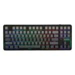 EPOMAKER x AULA F87 Pro Zwart Grijs Zijbedrukt LEOBOG Greywood V4 Switch RGB Draadloos Hotswap Mechanisch Gaming Toetsenbord