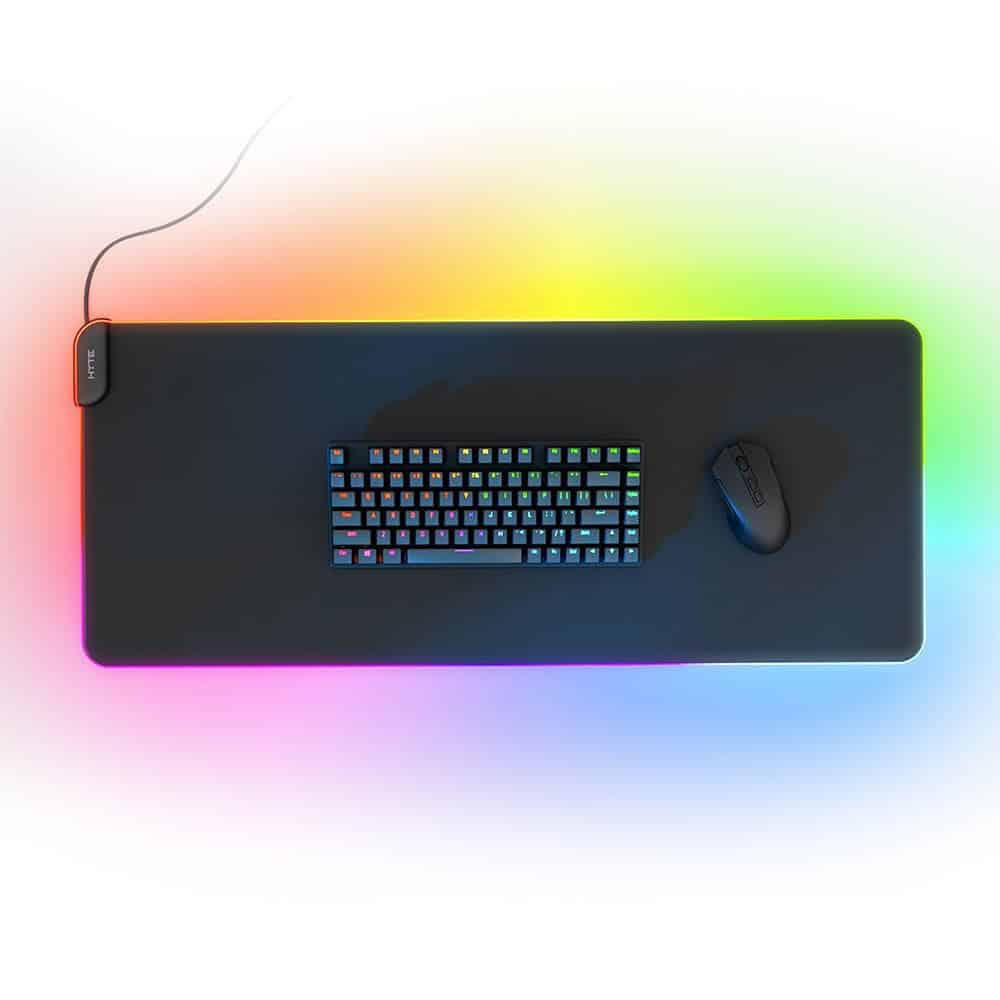 Hyte Cnvs Qrgb Waterbestendig 90×37cm 5mm Zwart Muismat (mat Hyte Cnvs B) 1