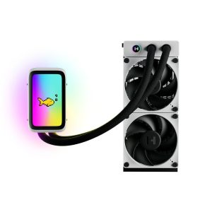 Hyte Thicc Q60 Qrgb Lcd 240mm Intel Amd Compatibele Cpu Waterkoeler (fan Hyte Q60 Bw) 1