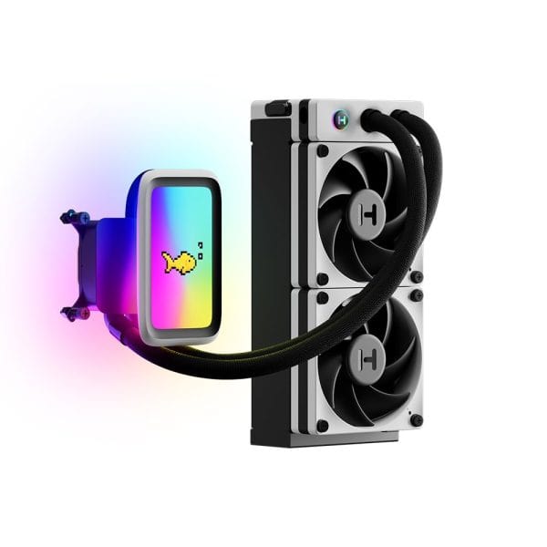 Hyte Thicc Q60 Qrgb Lcd 240mm Intel Amd Compatibele Cpu Waterkoeler (fan Hyte Q60 Bw) 2