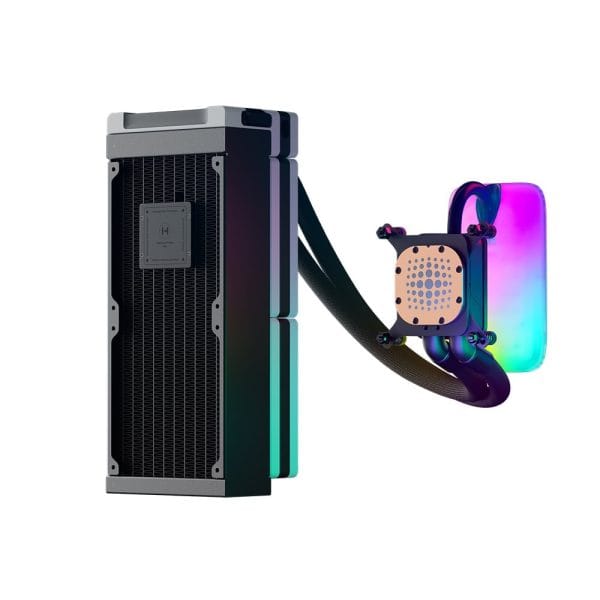 Hyte Thicc Q60 Qrgb Lcd 240mm Intel Amd Compatibele Cpu Waterkoeler (fan Hyte Q60 Bw) 3