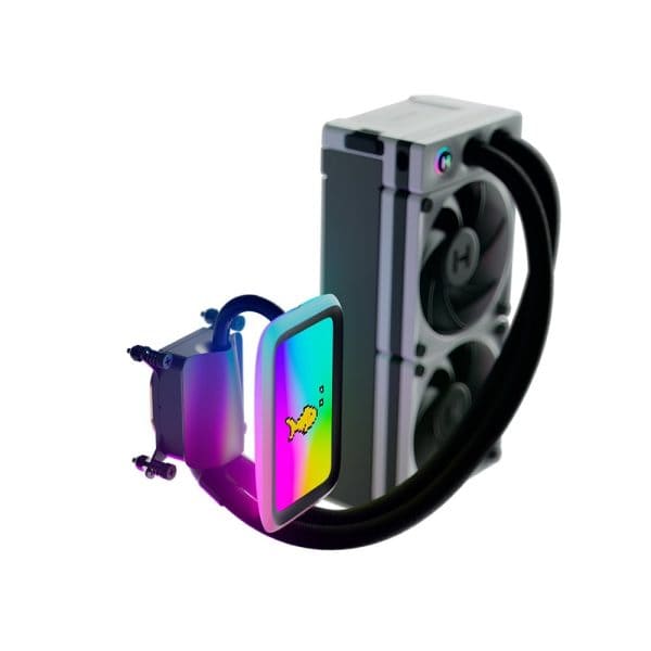 Hyte Thicc Q60 Qrgb Lcd 240mm Intel Amd Compatibele Cpu Waterkoeler (fan Hyte Q60 Bw) 5