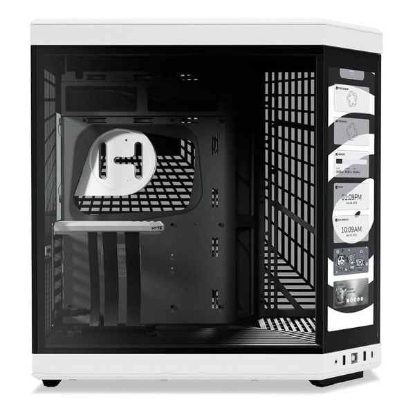 Hyte Y70 Touch Panda Tempered Glass Usb 3.2 E Atx Dual Chamber Met Touchscreen Gaming Behuizing (cs Hyte Y70tti Wb) 3
