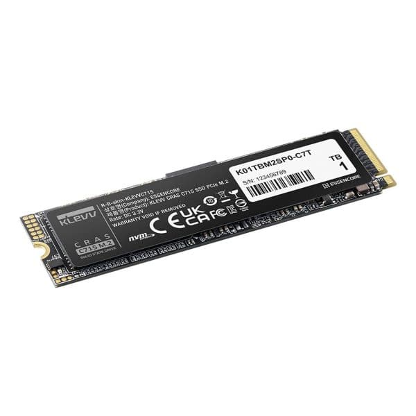 Klevv Cras C715 1tb Nvme Pcie Gen3 X4 Lezen 3200mb – Schrijven 2000mb M.2 Ssd (k01tbm2sp0 C7t) 3