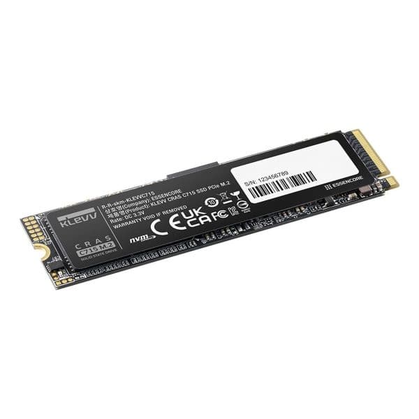 Klevv Cras C715 512gb Nvme Pcie Gen3 X4 Lezen 3200mb – Schrijven 2000mb M.2 Ssd (k512gm2sp0 C7t) 3