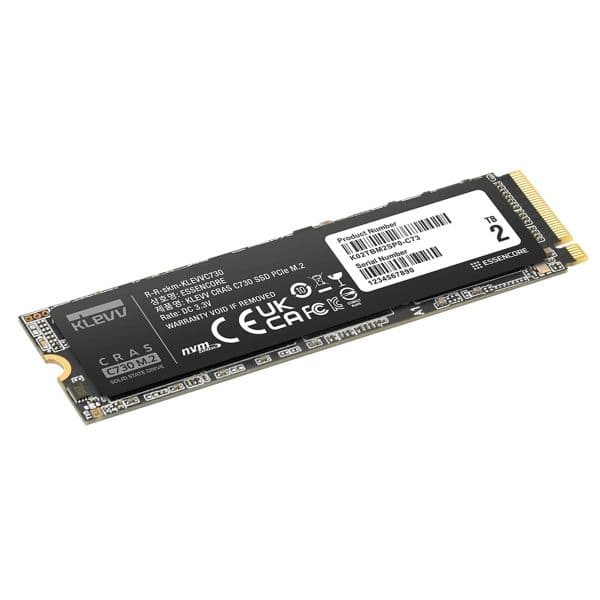 Klevv Cras C730 2tb Nvme Pcie Gen3 X4 Lezen 3700mb – Schrijven 2800mb M.2 Ssd (k02tbm2sp0 C73) 2