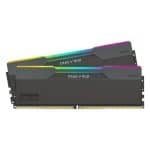 KLEVV Cras V RGB 48GB (2x24GB) 6400MHz CL32 INTEL XMP 3.0 – AMD EXPO DDR5 Heatsink Obsidian Black Ram (KD5KGUD80-64A320G)